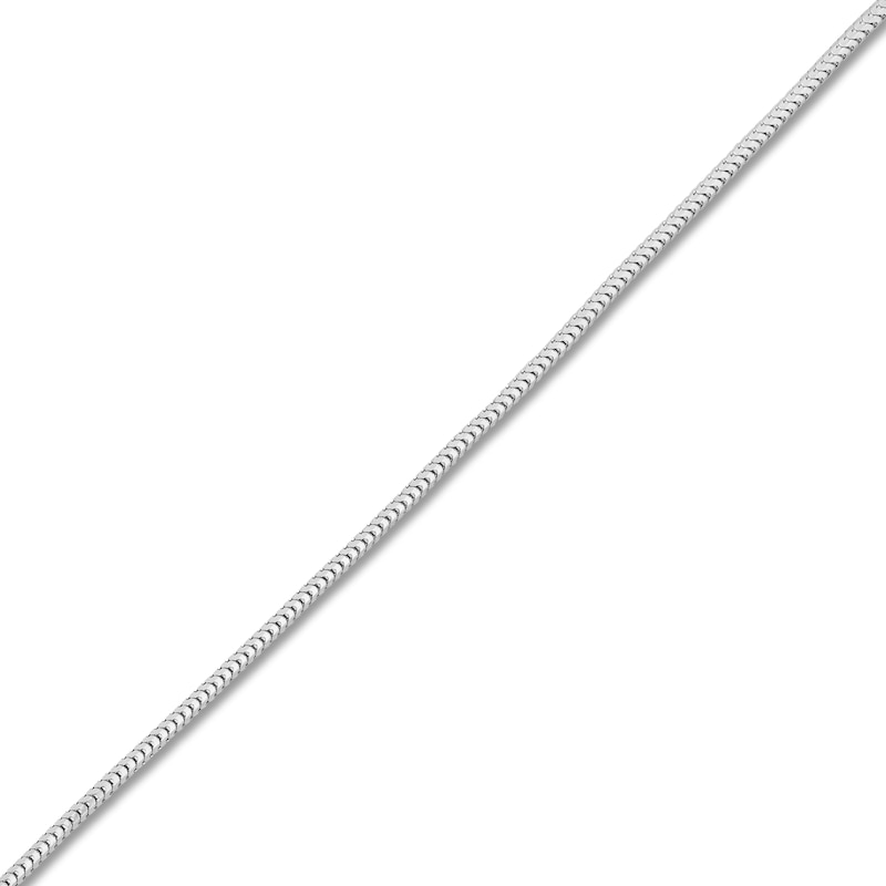Main Image 2 of Hollow Snake Chain Necklace 14K White Gold 16" 1mm