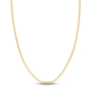 Thumbnail Image 1 of Light Solid Curb Link Necklace 14K Yellow Gold 24" 3.7mm