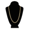 Thumbnail Image 4 of Light Solid Curb Link Necklace 14K Yellow Gold 24" 3.7mm