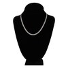 Thumbnail Image 3 of Light Solid Curb Link Necklace 14K White Gold 18" 4.4mm