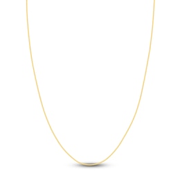 Hollow Snake Chain Necklace 14K Yellow Gold 16" 1mm
