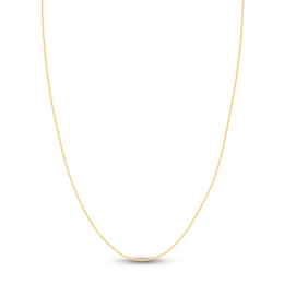 Hollow Snake Chain Necklace 14K Yellow Gold 18" 1mm