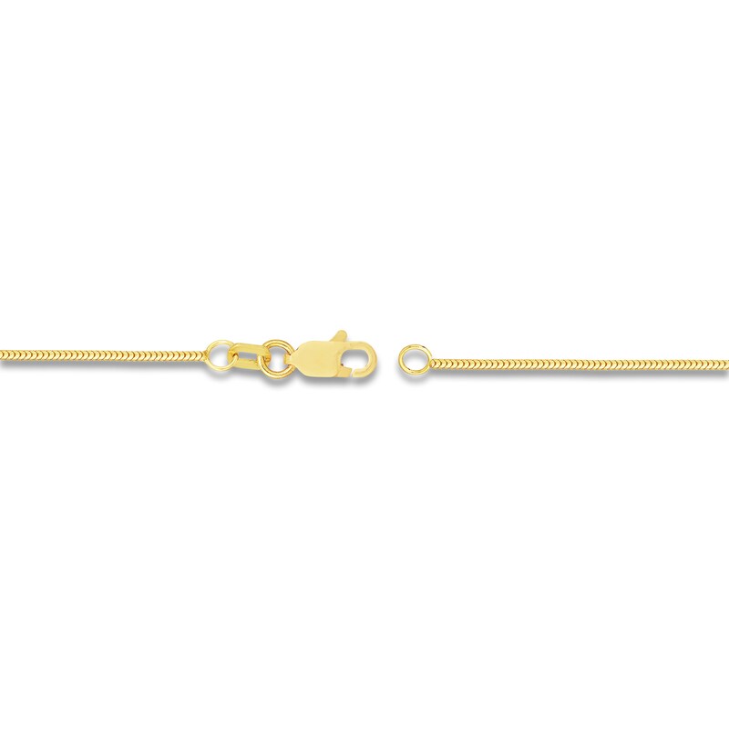 Main Image 3 of Hollow Snake Chain Necklace 14K Yellow Gold 18&quot; 1mm