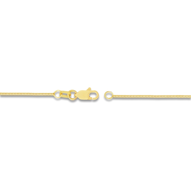Main Image 3 of Hollow Snake Chain Necklace 14K Yellow Gold 20" 1mm