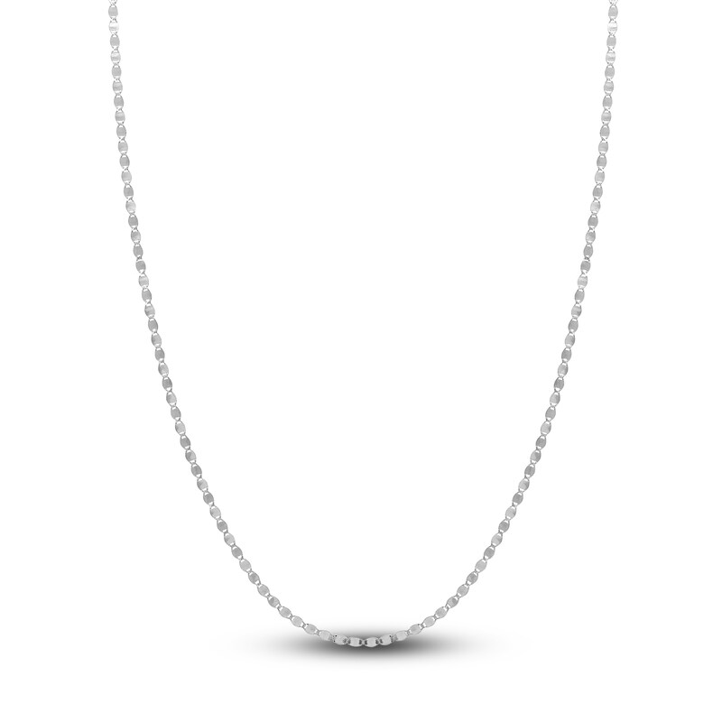 Main Image 1 of Solid Valentino Chain Necklace 14K White Gold 16" 2.7mm