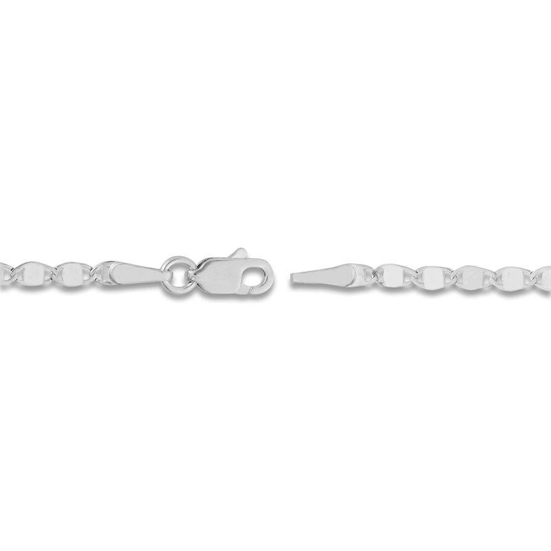 Main Image 3 of Solid Valentino Chain Necklace 14K White Gold 16" 2.7mm