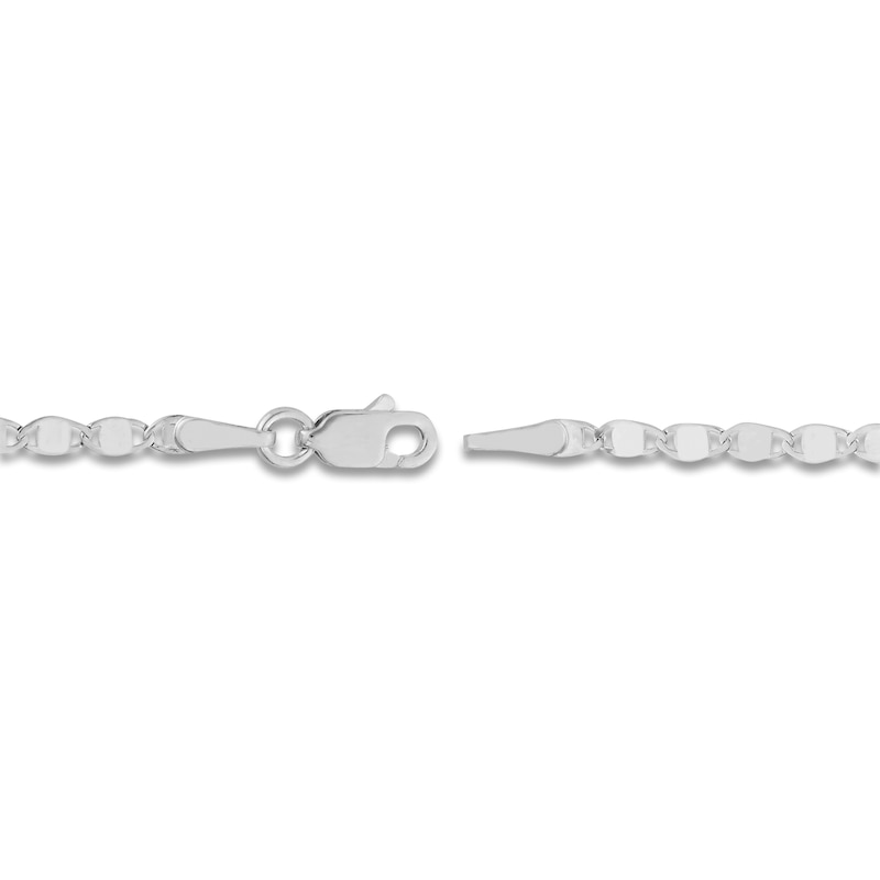 Main Image 3 of Solid Valentino Chain Necklace 14K White Gold 18" 2.7mm