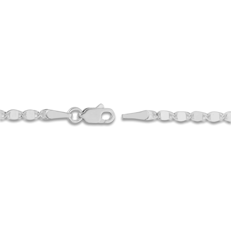 Main Image 3 of Solid Valentino Chain Necklace 14K White Gold 20" 2.7mm