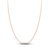 Thumbnail Image 1 of Solid Valentino Chain Necklace 14K Rose Gold 16" 2.7mm