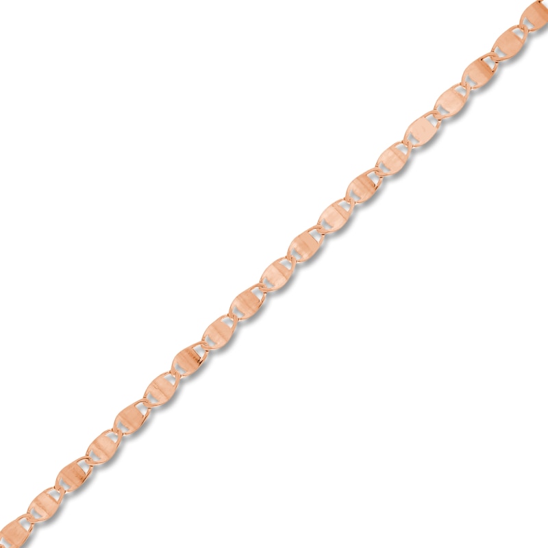 Main Image 2 of Solid Valentino Chain Necklace 14K Rose Gold 18&quot; 2.7mm