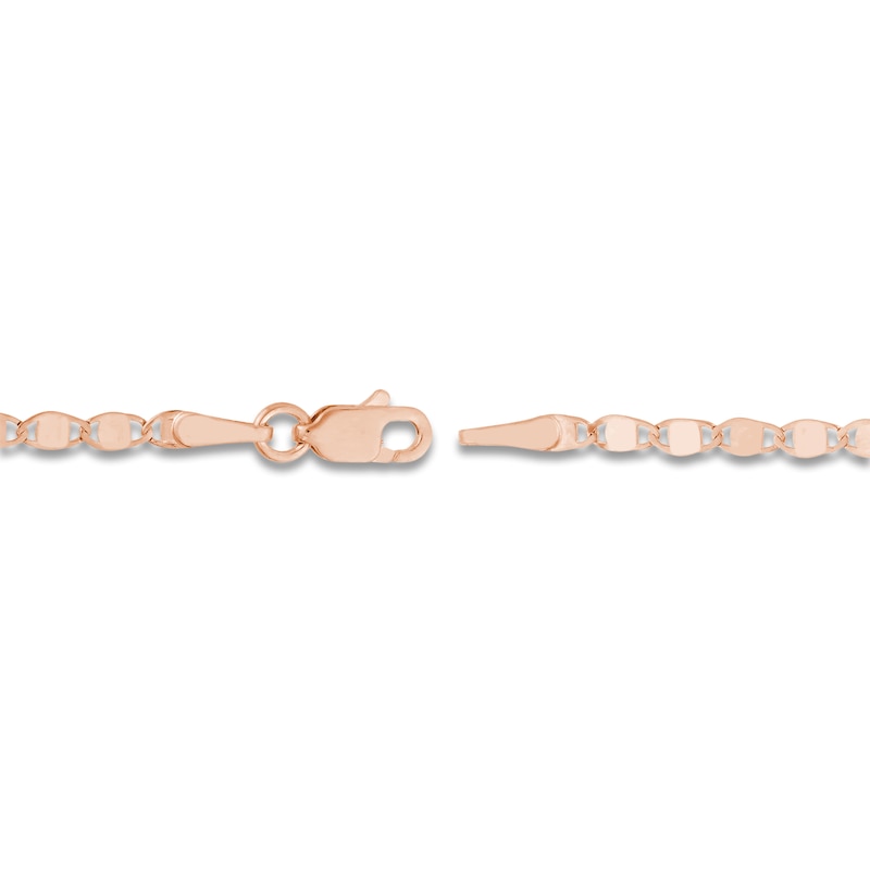 Main Image 3 of Solid Valentino Chain Necklace 14K Rose Gold 18&quot; 2.7mm