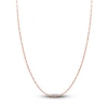 Thumbnail Image 1 of Solid Valentino Chain Necklace 14K Rose Gold 20&quot; 2.7mm