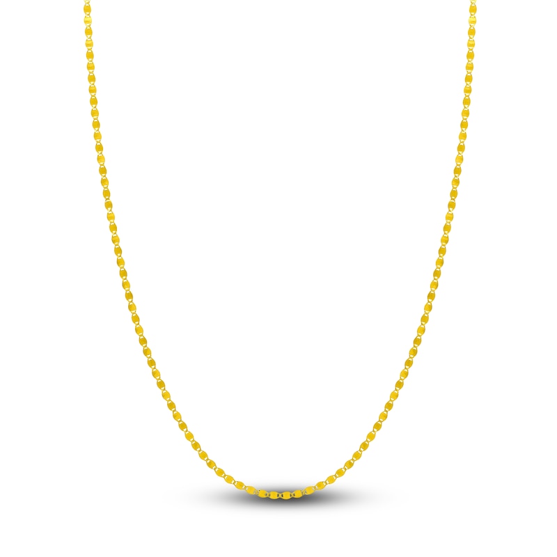 Main Image 1 of Solid Valentino Chain Necklace 14K Yellow Gold 16" 2.7mm