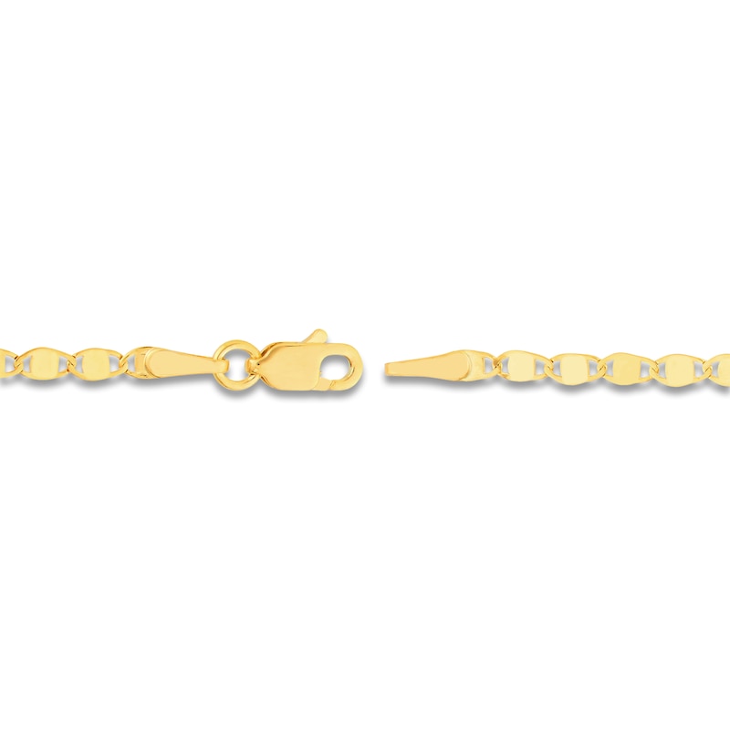 Main Image 3 of Solid Valentino Chain Necklace 14K Yellow Gold 16" 2.7mm