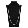 Thumbnail Image 4 of Light Solid Curb Link Necklace 14K White Gold 30" 4.4mm