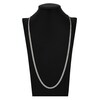 Thumbnail Image 3 of Light Solid Curb Link Necklace 14K White Gold 30" 4.4mm