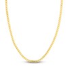 Thumbnail Image 0 of Light Solid Curb Link Necklace 14K Yellow Gold 18" 4.4mm