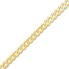 Thumbnail Image 2 of Light Solid Curb Link Necklace 14K Yellow Gold 18" 4.4mm