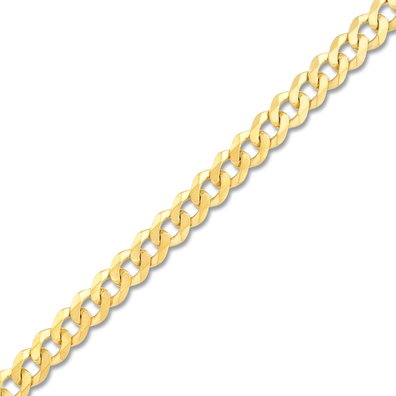 Light Solid Curb Link Necklace 14K Yellow Gold 18" 4.4mm