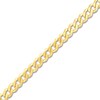 Thumbnail Image 2 of Light Solid Curb Link Necklace 14K Yellow Gold 22" 4.4mm