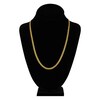Thumbnail Image 4 of Light Solid Curb Link Necklace 14K Yellow Gold 22" 4.4mm
