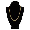 Thumbnail Image 3 of Light Solid Curb Link Necklace 14K Yellow Gold 22" 4.4mm