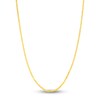 Thumbnail Image 1 of Square Solid Wheat Chain Necklace 14K Yellow Gold 16" 1mm