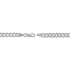 Thumbnail Image 3 of Light Solid Curb Link Necklace 14K White Gold 18" 4.95mm