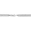 Thumbnail Image 3 of Light Solid Curb Link Necklace 14K White Gold 20&quot; 4.95mm