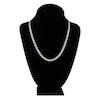 Thumbnail Image 3 of Light Solid Curb Link Necklace 14K White Gold 20" 4.95mm