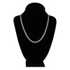 Thumbnail Image 4 of Light Solid Curb Link Necklace 14K White Gold 20&quot; 4.95mm