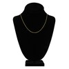Thumbnail Image 4 of Square Solid Wheat Chain Necklace 14K Yellow Gold 18" 1mm
