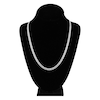 Thumbnail Image 3 of Light Solid Curb Link Necklace 14K White Gold 22" 4.95mm