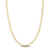 Thumbnail Image 1 of Light Solid Curb Link Necklace 14K Yellow Gold 20" 4.95mm