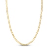 Thumbnail Image 0 of Light Solid Curb Link Necklace 14K Yellow Gold 22" 4.95mm
