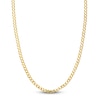 Thumbnail Image 1 of Light Solid Curb Link Necklace 14K Yellow Gold 22" 4.95mm