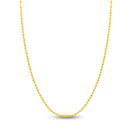 Solid Valentino Chain Necklace 14K Yellow Gold 18" 2.7mm