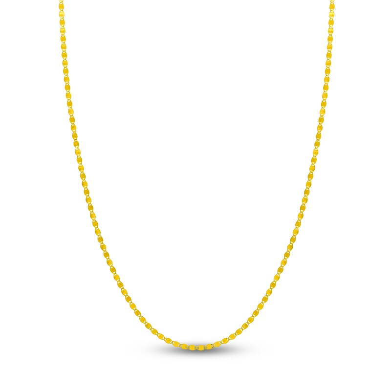 Main Image 1 of Solid Valentino Chain Necklace 14K Yellow Gold 18" 2.7mm