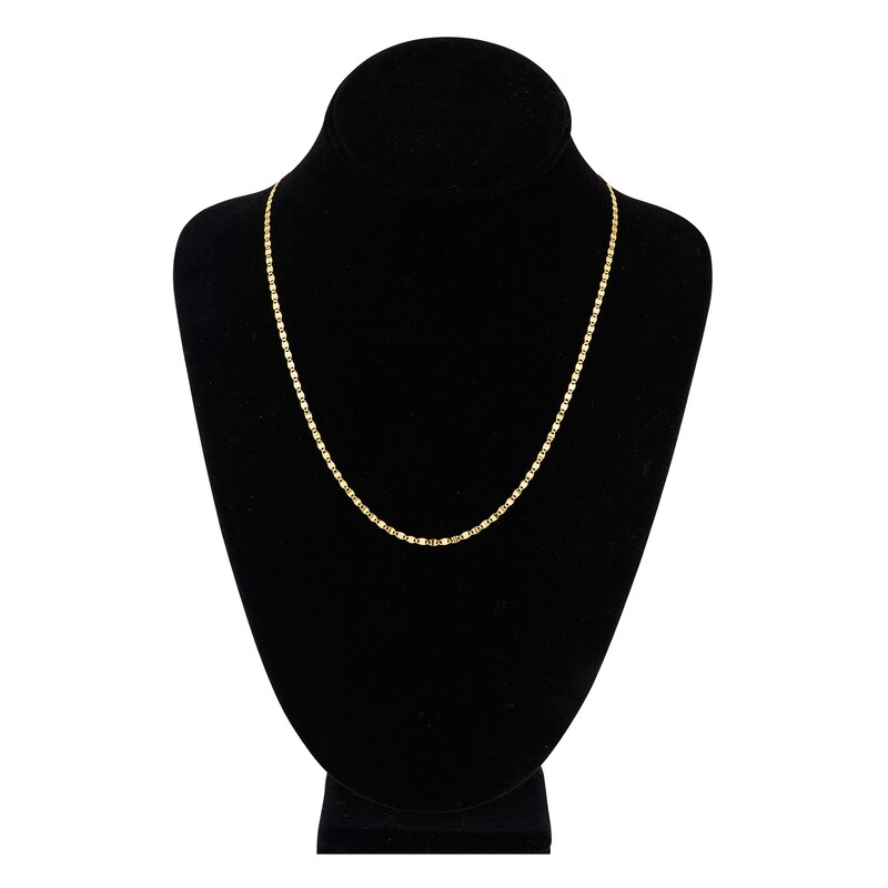 Main Image 4 of Solid Valentino Chain Necklace 14K Yellow Gold 20" 2.7mm