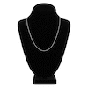 Thumbnail Image 4 of Diamond-Cut Round Solid Wheat Chain Necklace 14K White Gold 20" 1.05mm