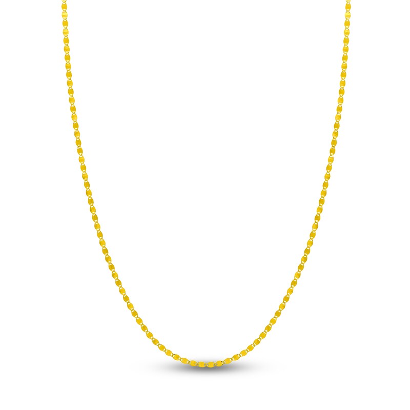 Main Image 1 of Solid Valentino Chain Necklace 14K Yellow Gold 24" 2.7mm