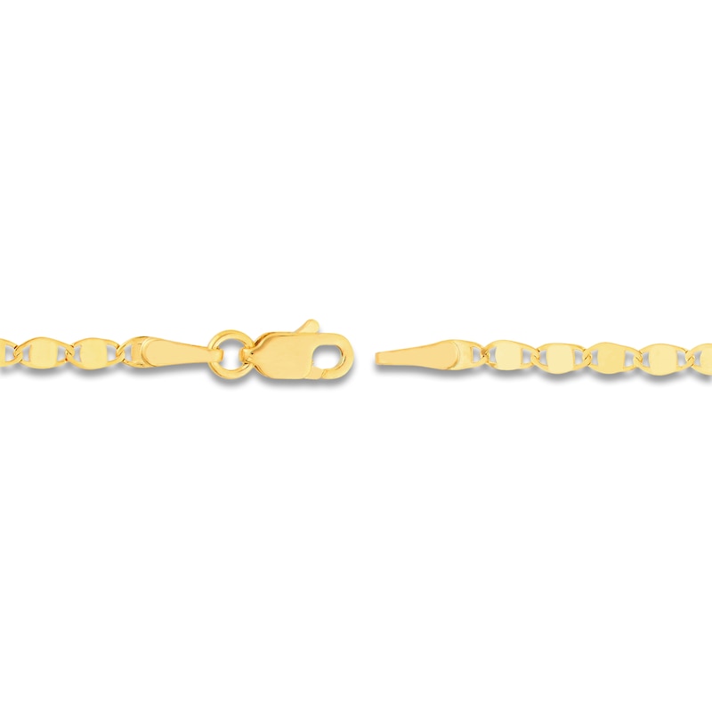 Main Image 3 of Solid Valentino Chain Necklace 14K Yellow Gold 24" 2.7mm