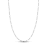 Thumbnail Image 0 of Solid Figaro Chain Necklace 14K White Gold 22" 3.9mm