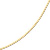 Thumbnail Image 2 of Diamond-Cut Round Solid Wheat Chain Necklace 14K Yellow Gold 16" 1.05mm