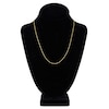 Thumbnail Image 4 of Diamond-Cut Round Solid Wheat Chain Necklace 14K Yellow Gold 20" 1.05mm
