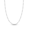 Thumbnail Image 0 of Solid Figaro Chain Necklace 14K White Gold 20" 4.75mm