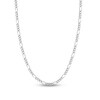 Thumbnail Image 1 of Solid Figaro Chain Necklace 14K White Gold 20" 4.75mm