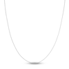 Thumbnail Image 1 of Square Solid Wheat Chain Necklace 14K White Gold 18" 0.85mm