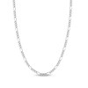 Thumbnail Image 1 of Solid Figaro Chain Necklace 14K White Gold 24" 4.75mm