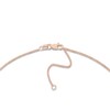 Thumbnail Image 3 of Round Solid Wheat Chain Necklace 14K Rose Gold 18" 1.05mm